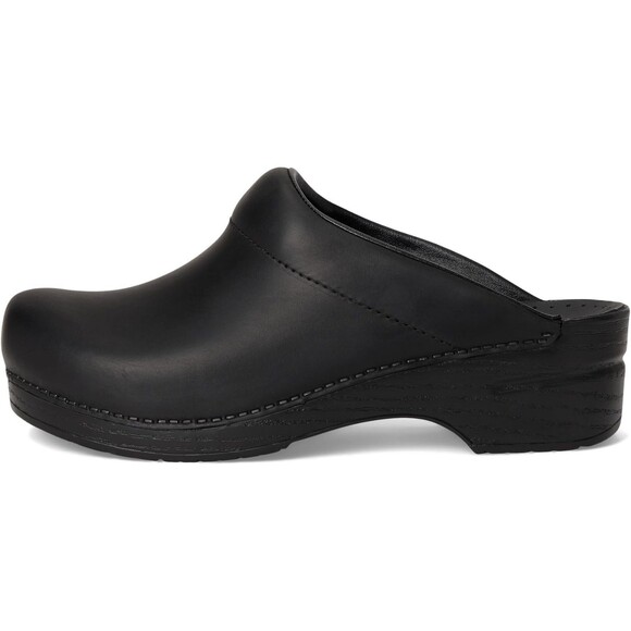 DANSKO Men\'s Karl Black Leather Professional Slip-on Clogs NIB main image 5